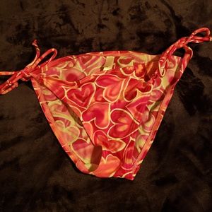 Victoria Secret Bikini Bottoms with Heart Print